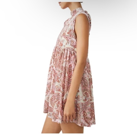 NWT FREE PEOPLE All the Time Velvet Mini Dress Sz L - Picture 8 of 16